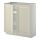 METOD - base cabinet with shelves/2 doors, white/Bodbyn off-white, 80x37x80 cm | IKEA Indonesia - PE353760_S1