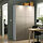BESTÅ - kombinasi penyimpanan dengan pintu, putih/Lappviken abu-abu muda-krem, 120x42x193 cm | IKEA Indonesia - PE824002_S1