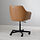 MALSKÄR/TOSSBERG - swivel chair, Grann light brown/black | IKEA Indonesia - PE904796_S1