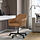 MALSKÄR/TOSSBERG - swivel chair, Grann light brown/black | IKEA Indonesia - PE904799_S1