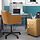 MALSKÄR/TOSSBERG - swivel chair, Grann light brown/black | IKEA Indonesia - PE904798_S1