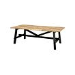 SKOGSTA - dining table, acacia/black, 235x100 cm | IKEA Indonesia - E1006841_S2