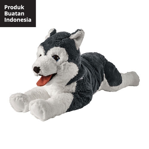 black soft toy dog