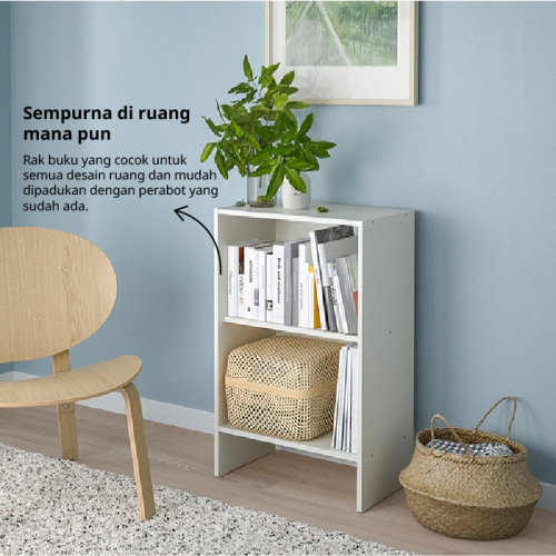 BAGGEBO Bookcase, White, 50x30x80 Cm | IKEA Indonesia