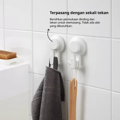 TISKEN hook with suction cup