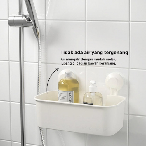 TISKEN keranjang dg plastik isap