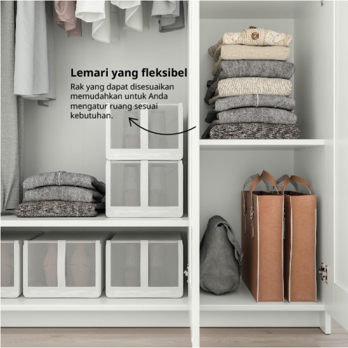 BRIMNES wardrobe with 3 doors