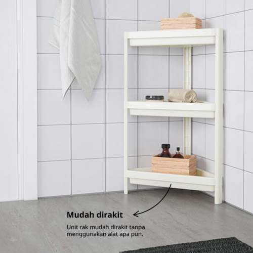 VESKEN corner shelf unit