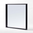 SANANA - Decorative Mirror, 60x60 black-PU