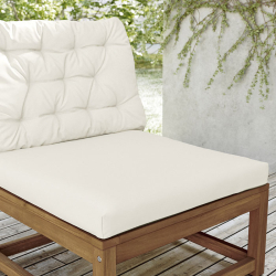 KUDDARNA - Seat cushion, outdoor, beige, 62x62 cm
