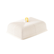 SHINPO - Food cover square L white/yellow
