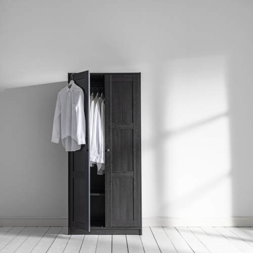 RAKKESTAD lemari pakaian 2 pintu