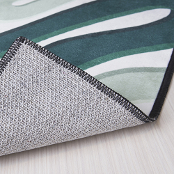 SHUFU - Karpet motif geometris hijau 120x160