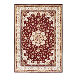 SHUFU - Karpet motif tradisional merah 120x160