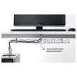 SIGNUM - Cable trunking horizontal, silver-colour, 70 cm