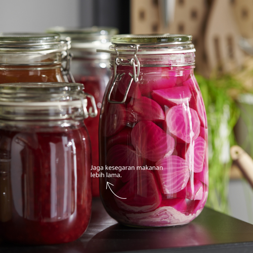 KORKEN jar with lid
