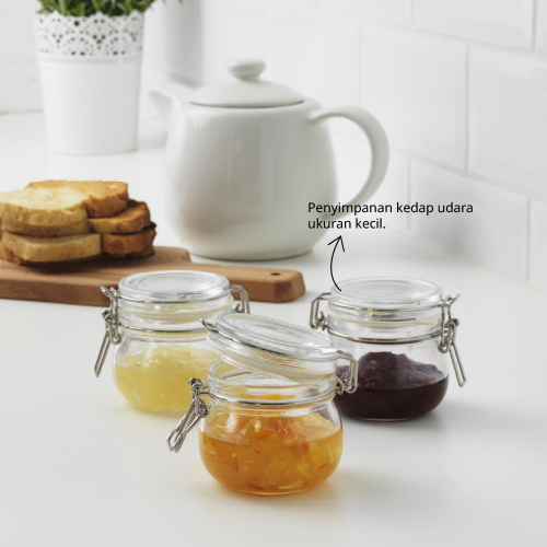 KORKEN jar with lid