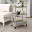 NISSAFORS - Trolley, beige, 50.5x30x83 cm