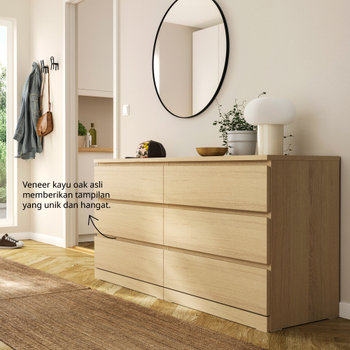 MALM lemari 6 laci