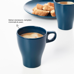 FÄRGRIK - Mug, dark turquoise, 25 cl
