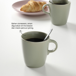 FÄRGKLAR - Mug, matt green, 37 cl