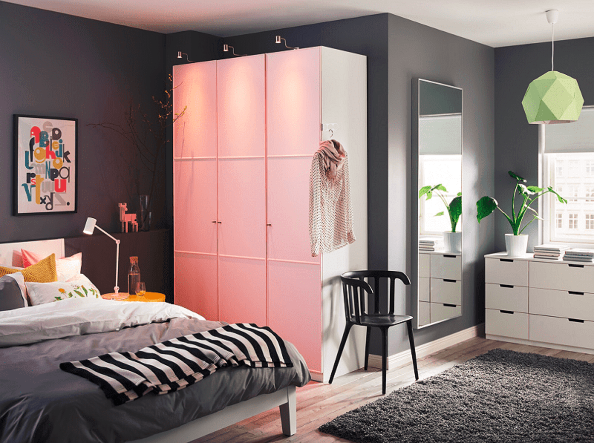 Inilah desain  lemari  pakaian untuk kamar kecil IKEA  