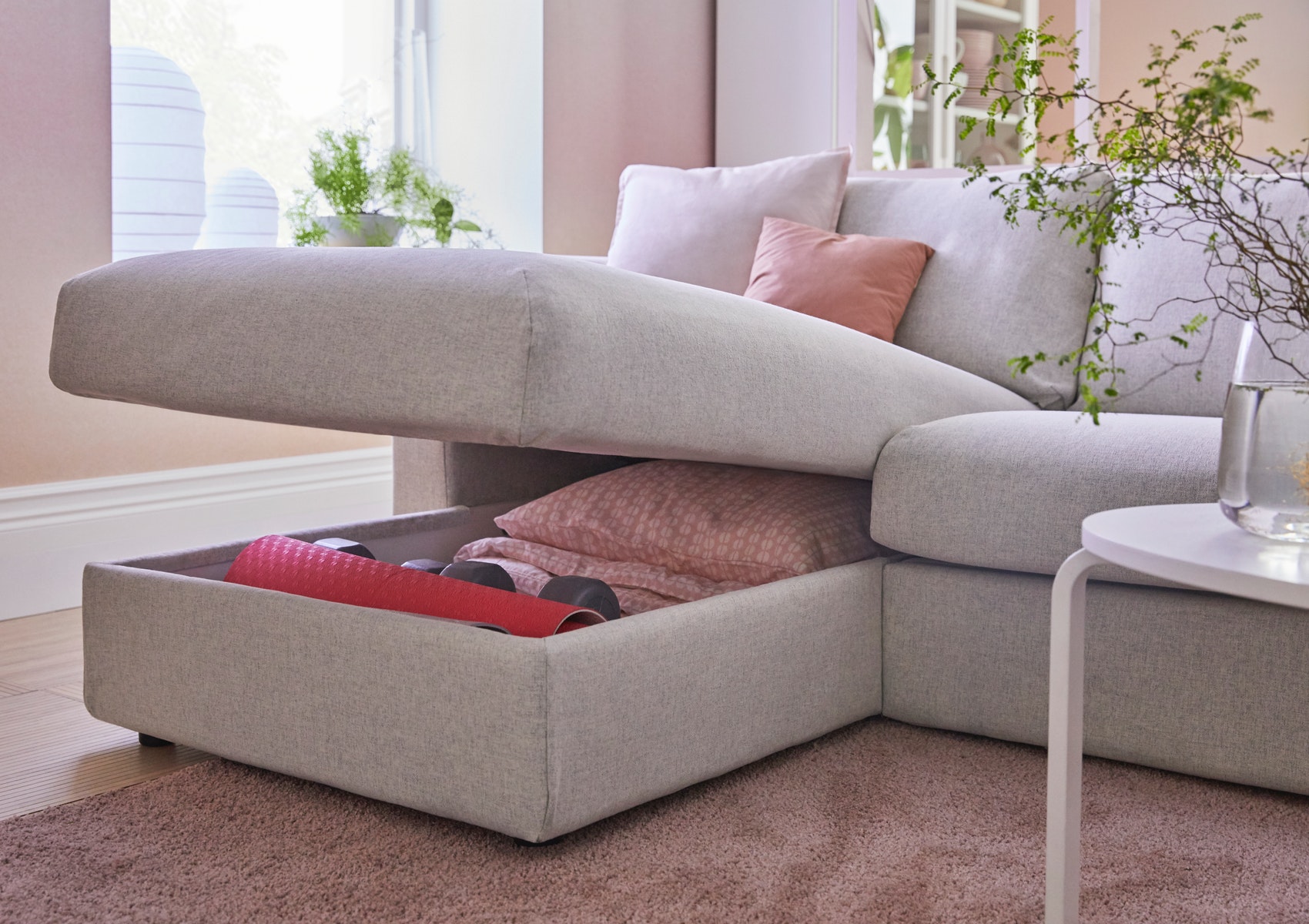 ikea sofa bed couch with storage