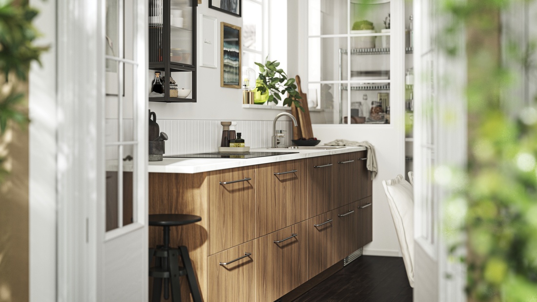 dapur minimalis mini bar estetik