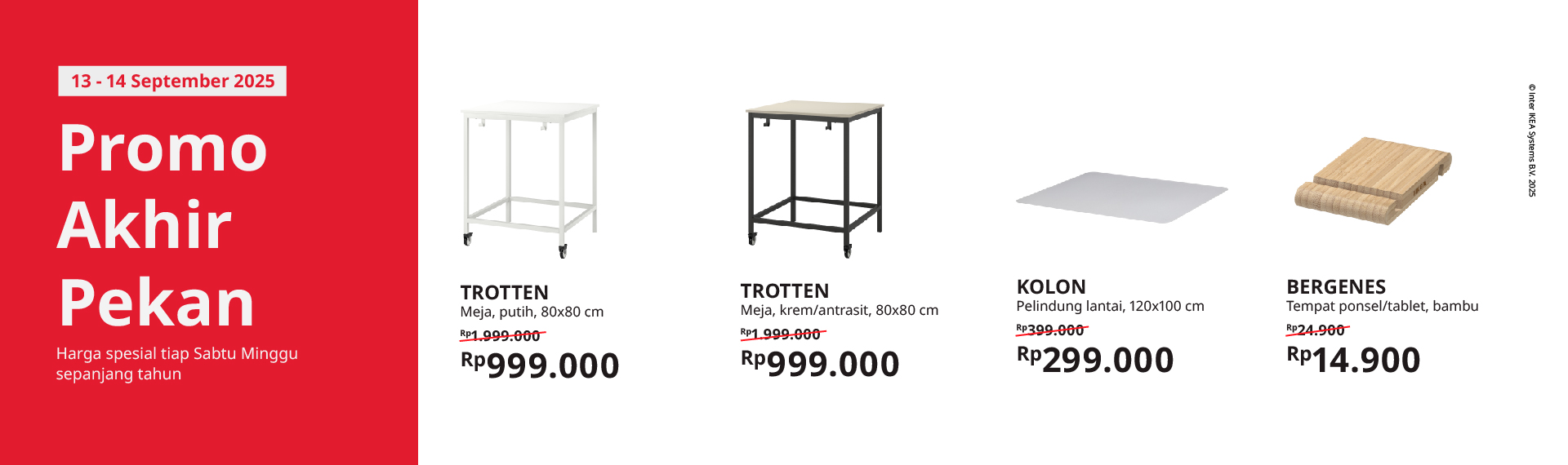 Promo akhir pekan Week 37