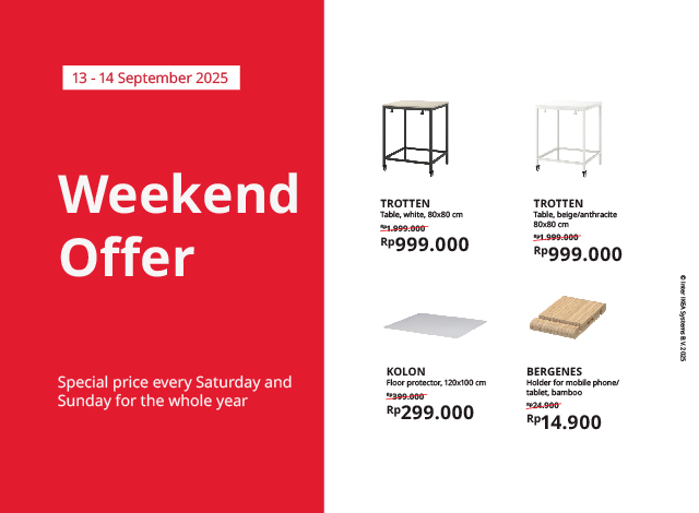 Promo akhir pekan Week 37