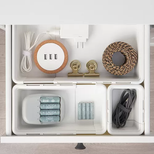 KACKLA box for storing small work items in a drawer or shelf