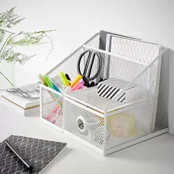 DRÖNJÖNS pen cup for storing pens in a home workspace