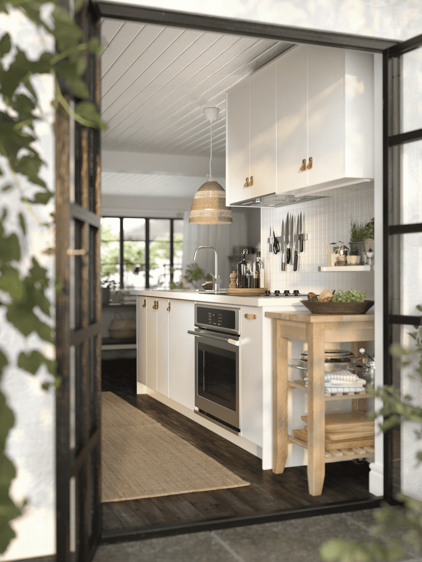 VEDDINGE drawer in a kitchen cabinet