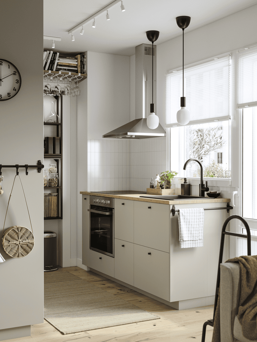 one-wall kitchen with HAVSTORP drawers