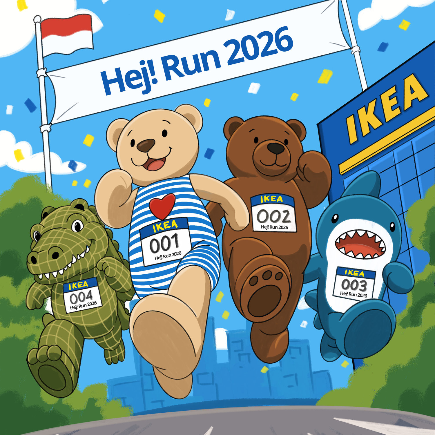 Hej! Run IKEA Surabaya Banner