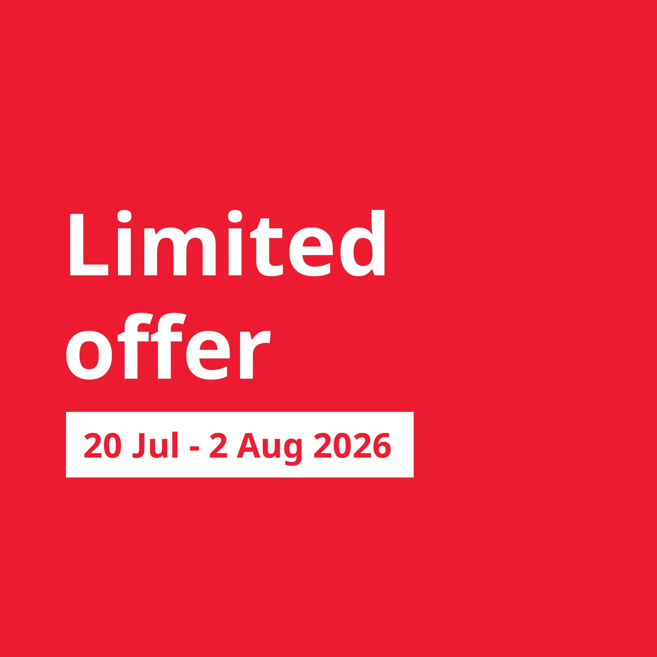 Monthly offers
