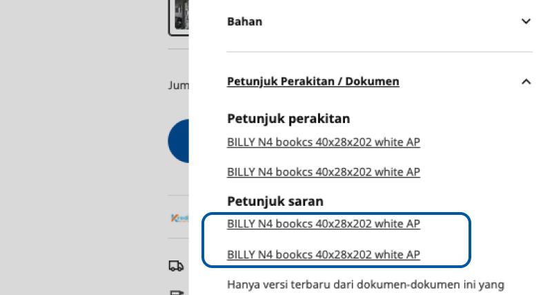 Langkah 3: Buka bagian Petunjuk Perakitan / Dokumen