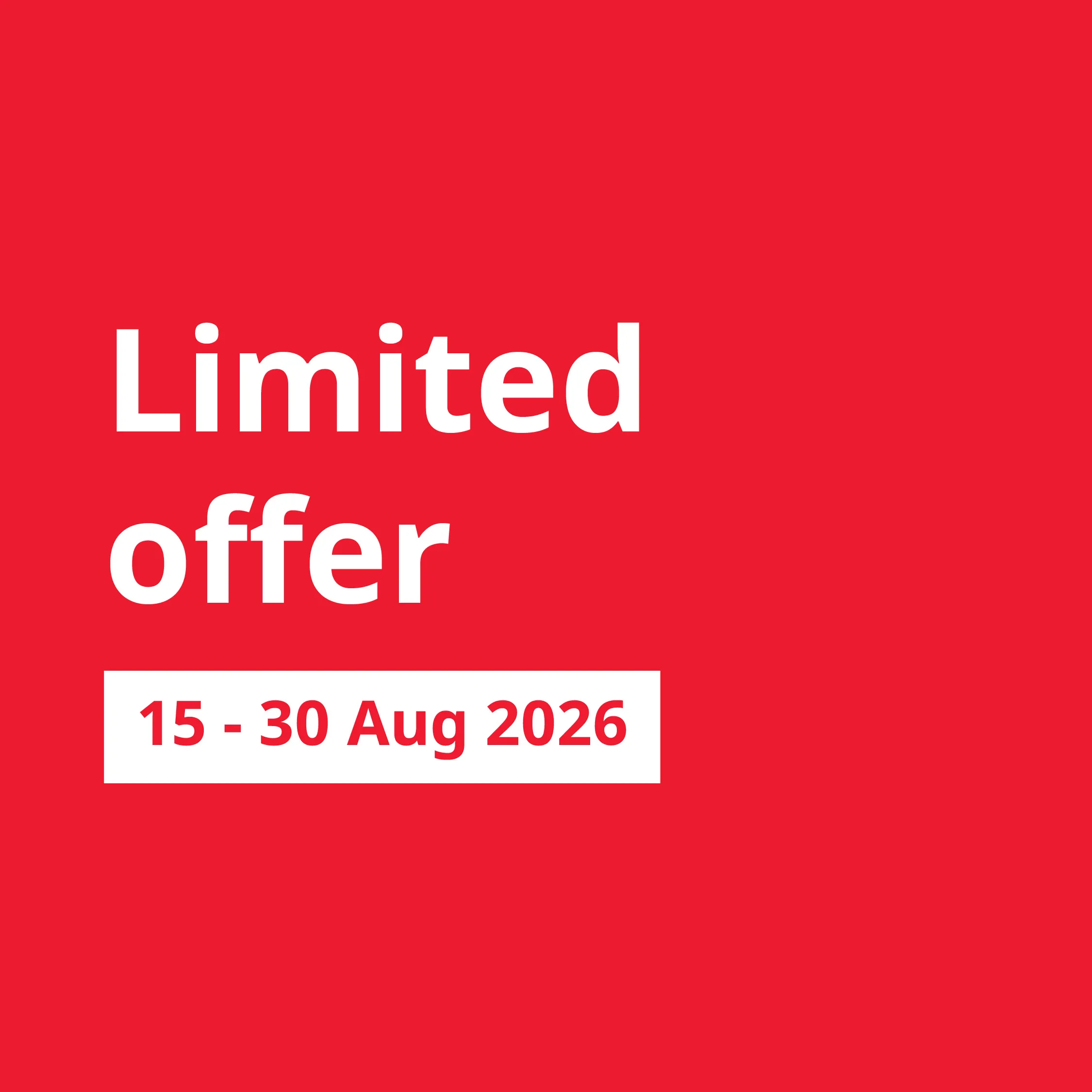 Monthly offers