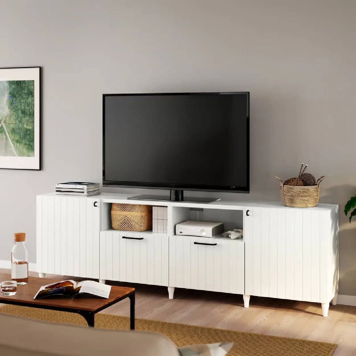 Meja TV BESTÅ lebar di atas 180cm