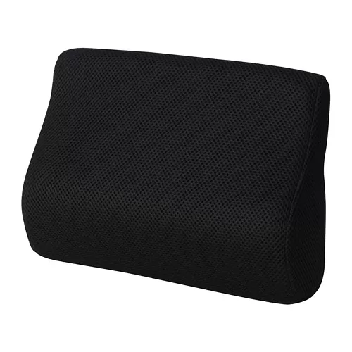 BORTBERG Lumbar cushion, black, 31x23 cm
