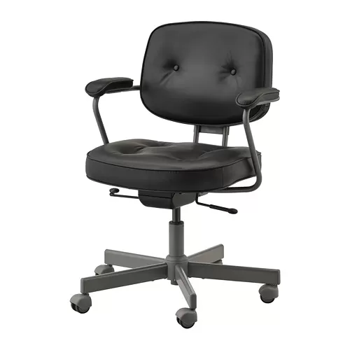 ALEFJÄLL Kursi kantor, glose hitam