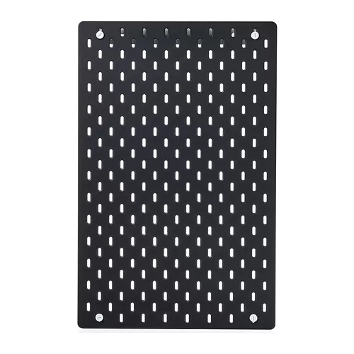 SKÅDIS Pegboard, black, 36x56 cm