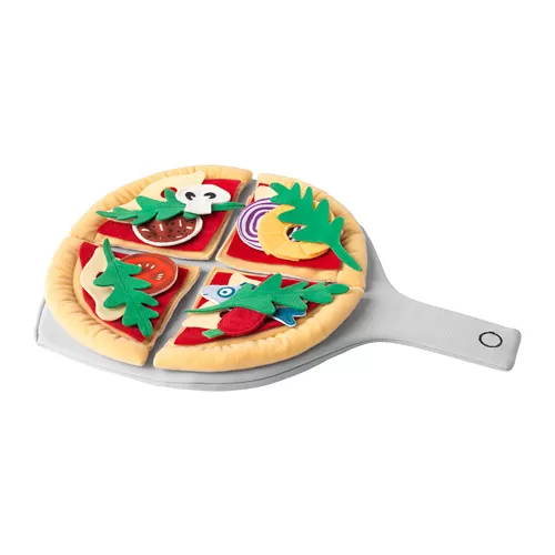 DUKTIG Piza, set isi 24, pizza/aneka warna