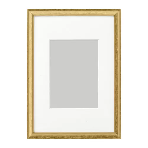 SILVERHÖJDEN Bingkai, warna emas, 21x30 cm