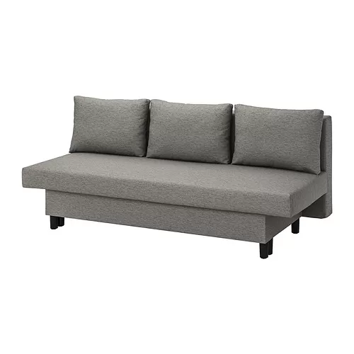 ÄLVDALEN 3-seat sofa-bed, knisa grey-beige