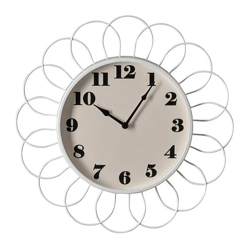 KOPPARDUVA Jam dinding, putih/krem, 29 cm