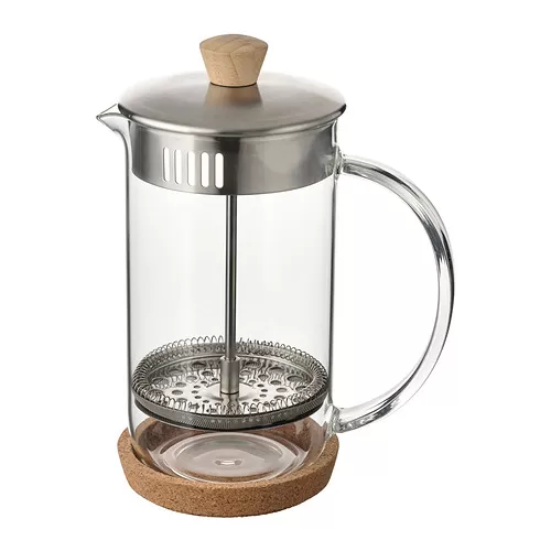 IKEA 365+ Coffee/tea maker, clear glass/stainless steel, 1 l