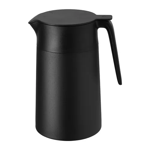 UNDERLÄTTA Vacuum flask, black, 1.2 l