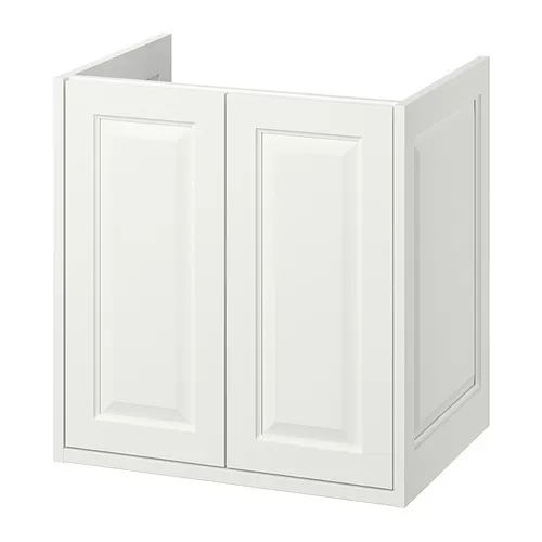 TÄNNFORSEN Meja wastafel dengan pintu, putih, 60x48x63 cm