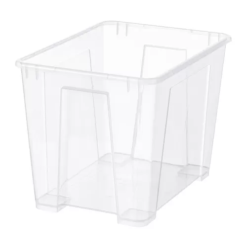 SAMLA box for sorting belongings by category 